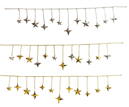 North Star & Sparkle Metal Garland