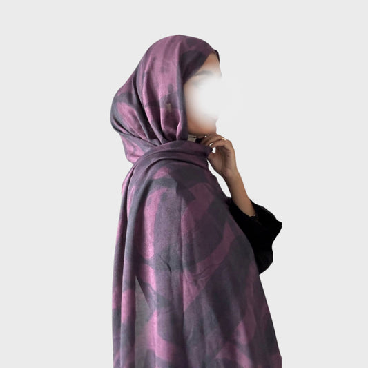 Brush-Stroke Calligraphy Modals Hijab | Salma