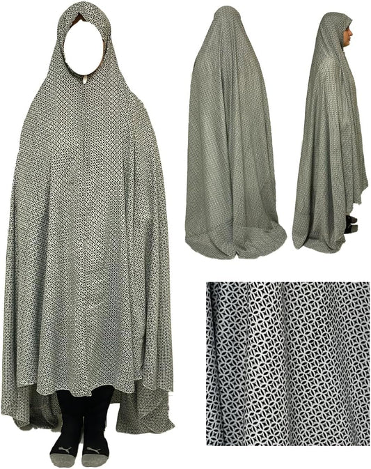 One-Piece Long Lightweight Prayer Hijab