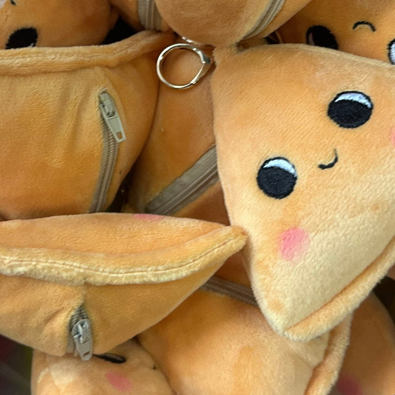Cute Samosa Keychain + Zip Coin Purse
