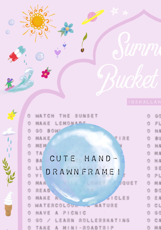 Summer Activity Family Bucket | Digital Download