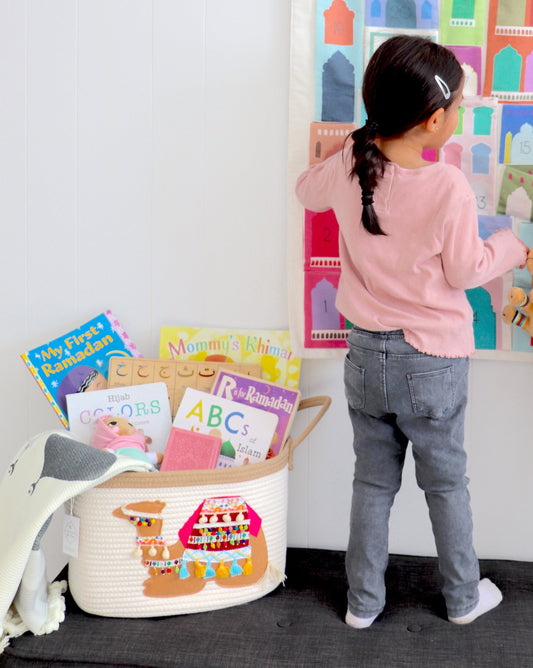 Embroidered Camel Rope Basket | Eid & Ramadan Activity