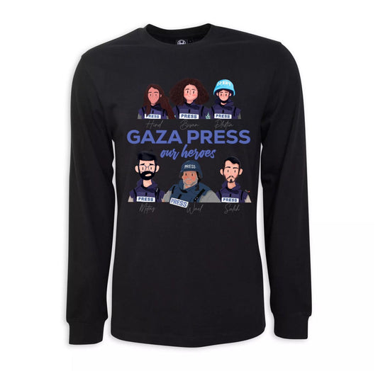 Gaza Press Heroes Unisex T-Shirt Crewneck