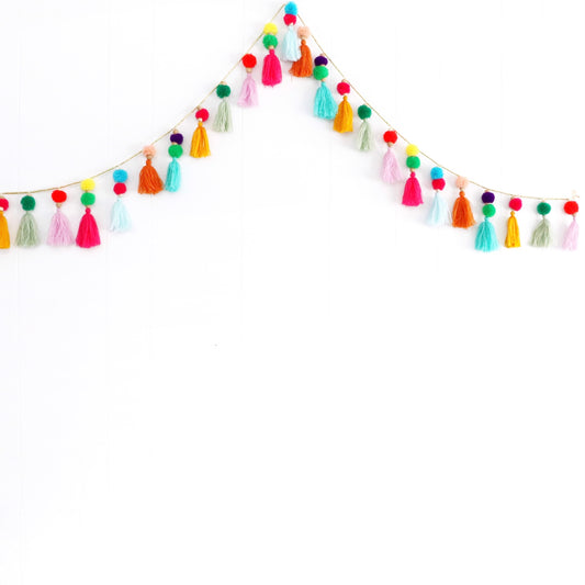 Multicolour Decorative Festive Handmade Tassel Garland
