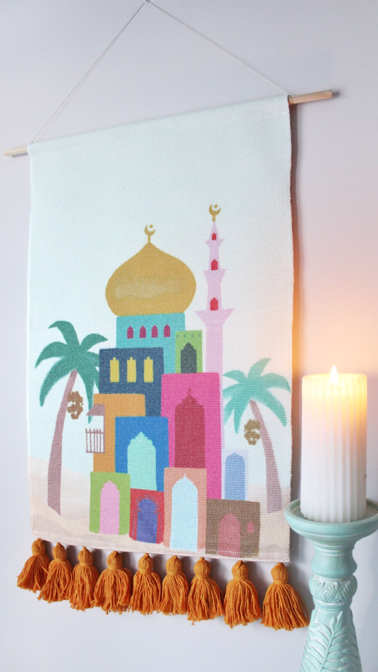 Colour Block Masjid | Wall Art Tapestry