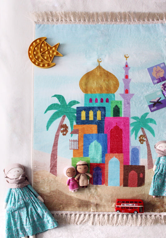 Children’s Padded Velvet Prayer Mat