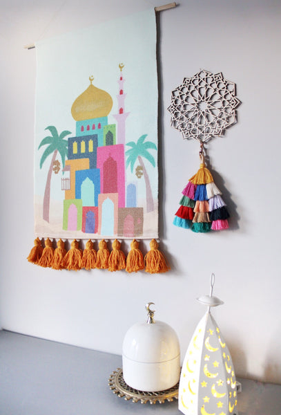 Colour Block Masjid | Wall Art Tapestry