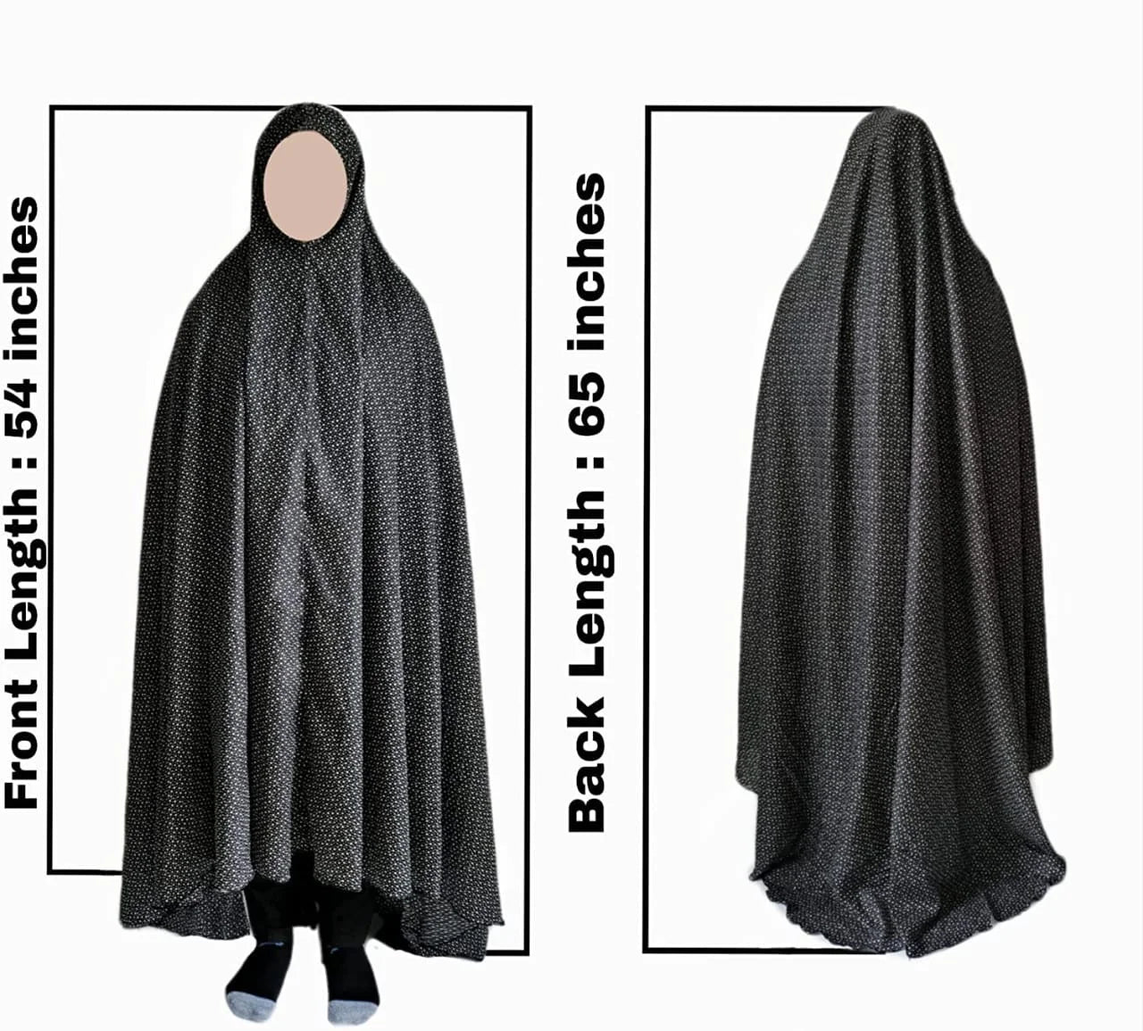One-Piece Long Lightweight Prayer Hijab