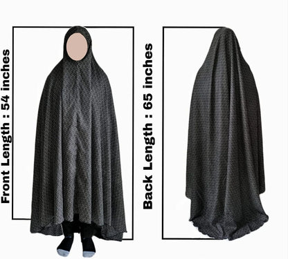 One-Piece Long Lightweight Prayer Hijab