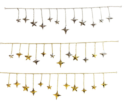 North Star & Sparkle Metal Garland