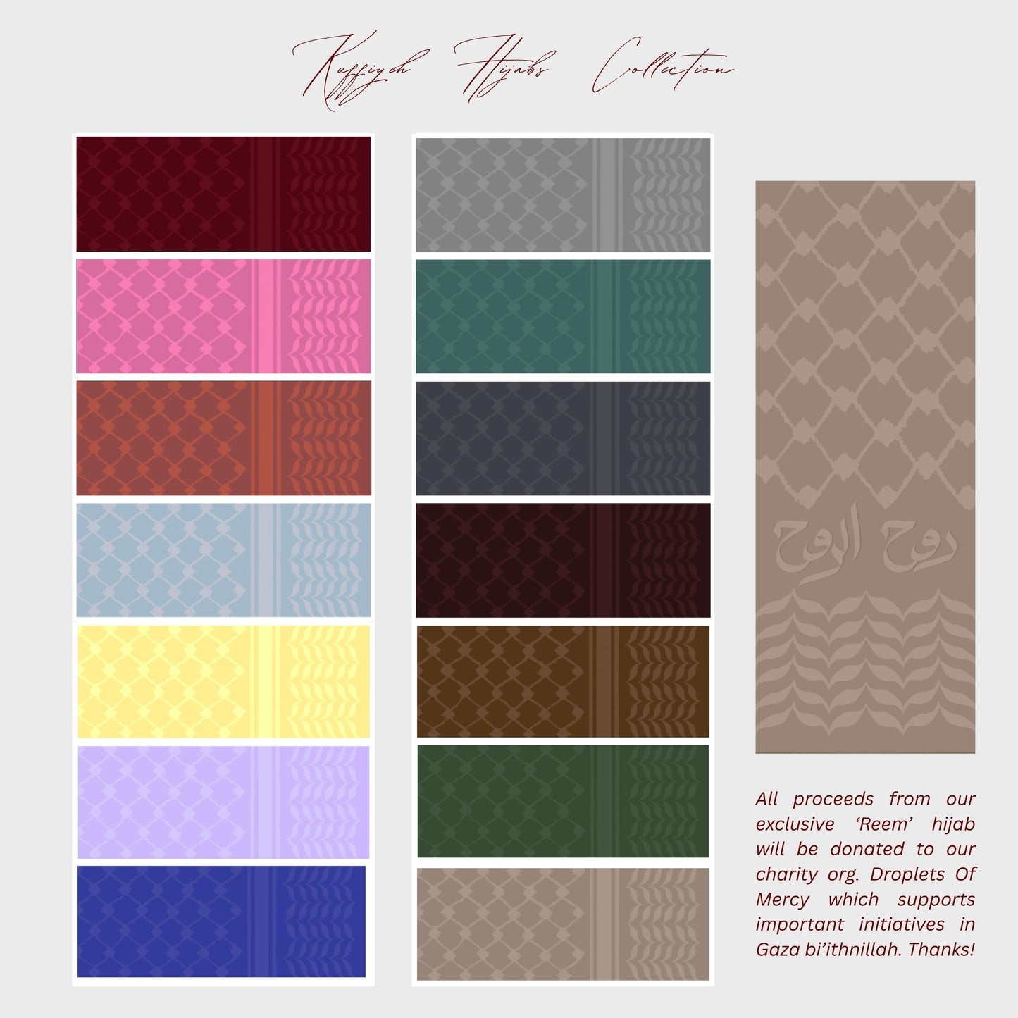 PREORDER 'REEM' Printed Kuffiyeh Modal Hijab