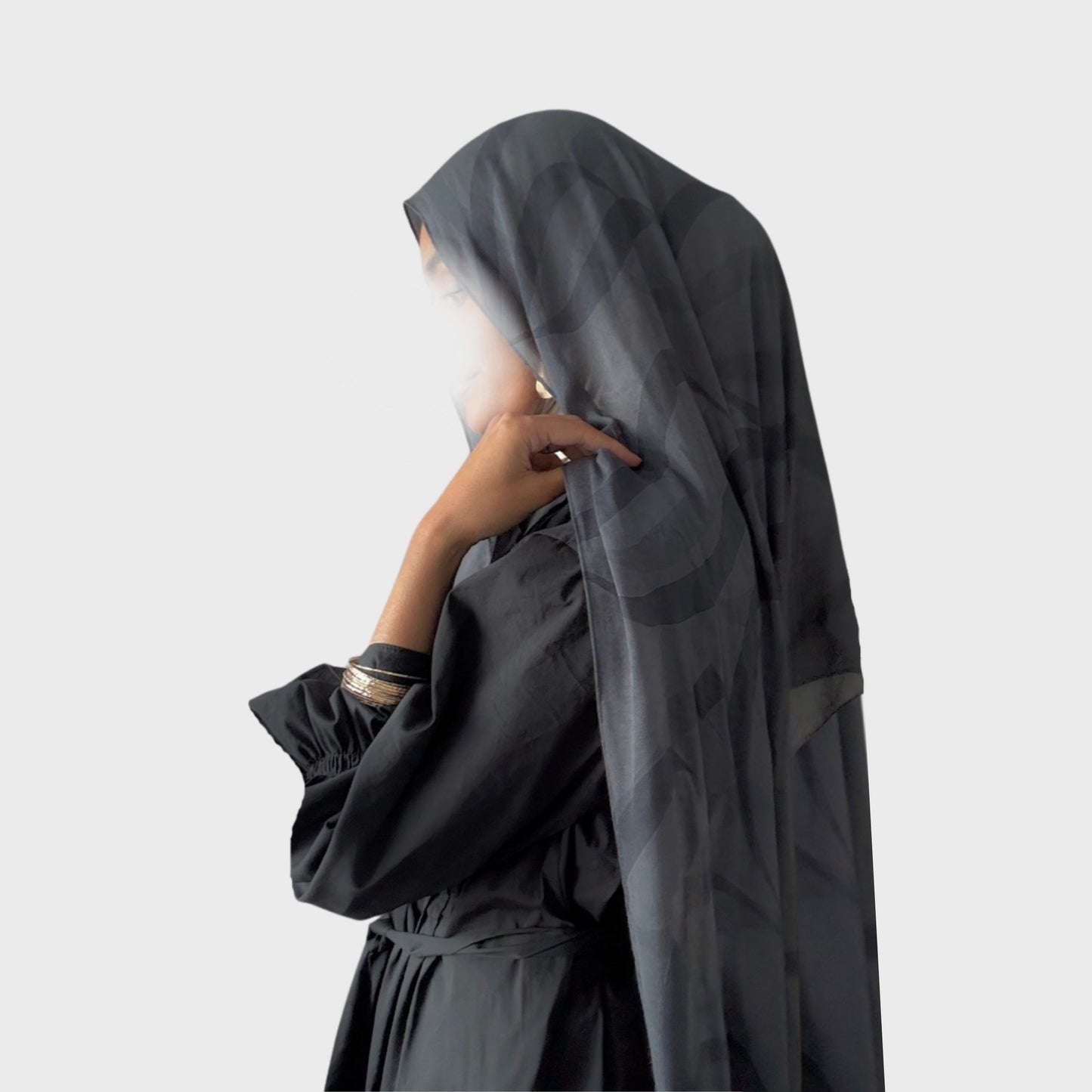 PREORDER Printed Calligraphy Modals Hijabs | Heather