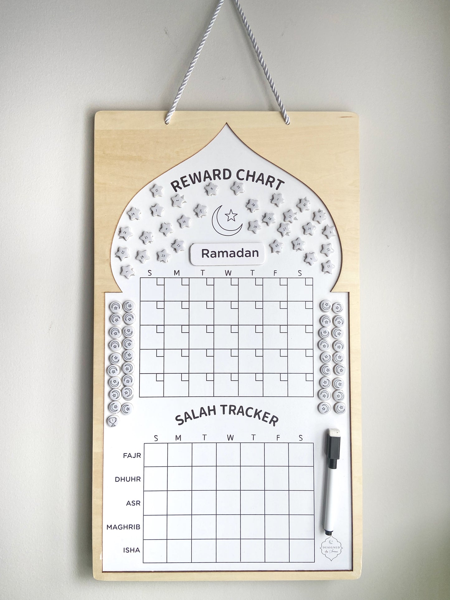 Magnetic Salat Tracker & Good Deed Reward Chart