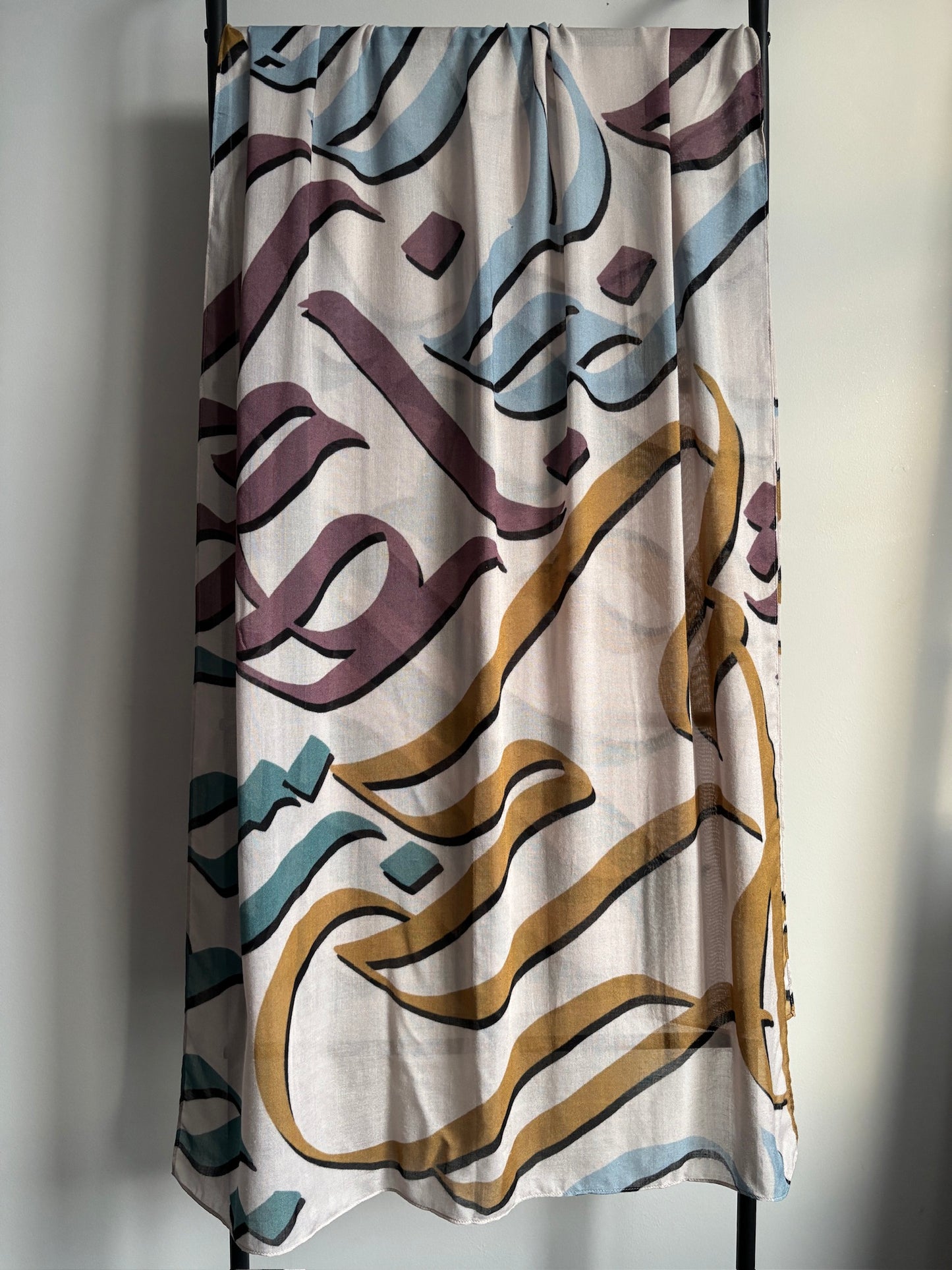 Printed Calligraphy Modals Hijabs | Fatimah