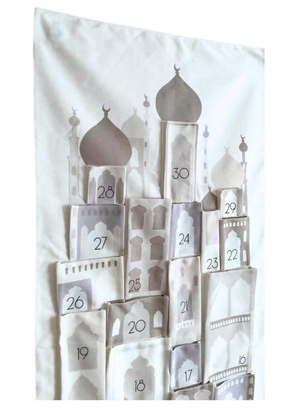 Beige Mosque 30 Day Pocket Ramadan Good Deed Calendar