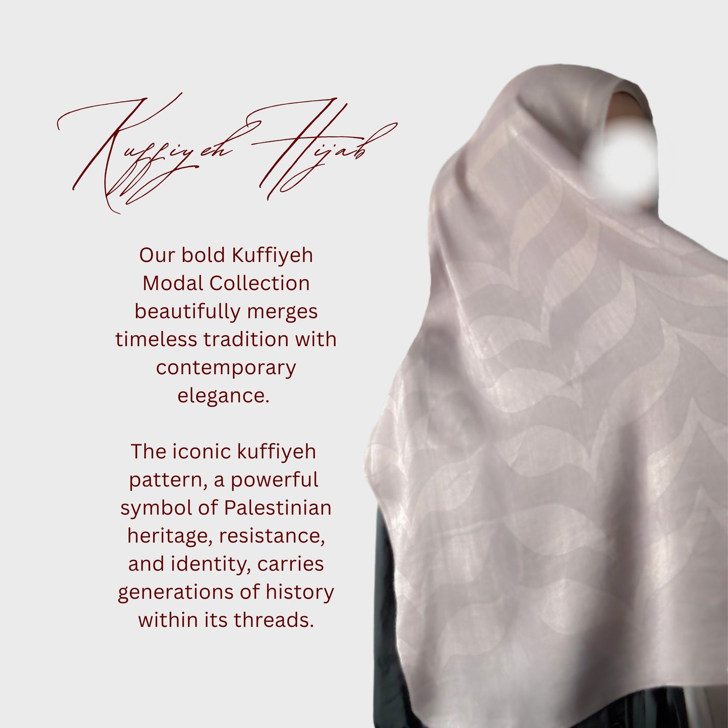 PREORDER 'REEM' Printed Kuffiyeh Modal Hijab