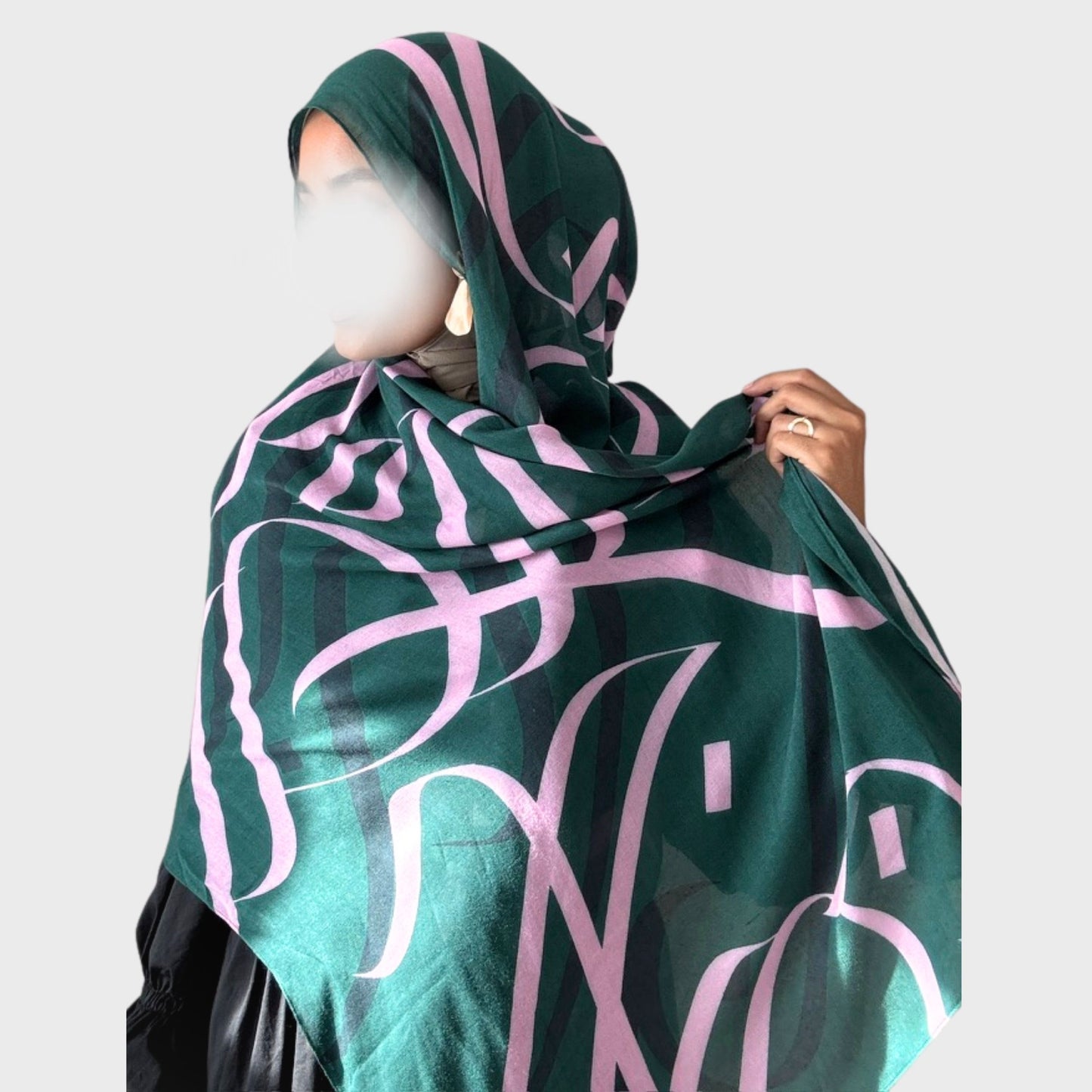PREORDER Printed Calligraphy Modals Hijabs | Rashida
