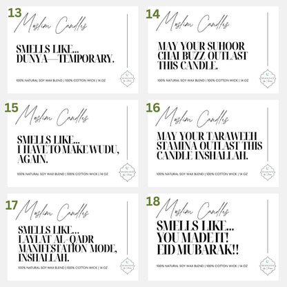 Humorous Muslim Candles | Soy Blend