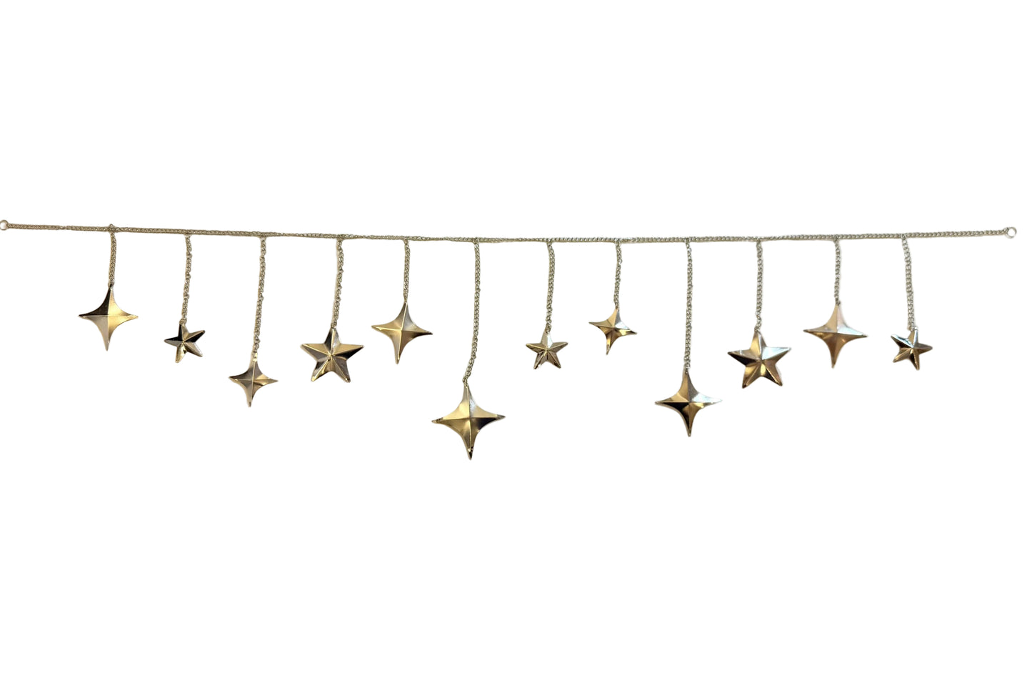 North Star & Sparkle Metal Garland