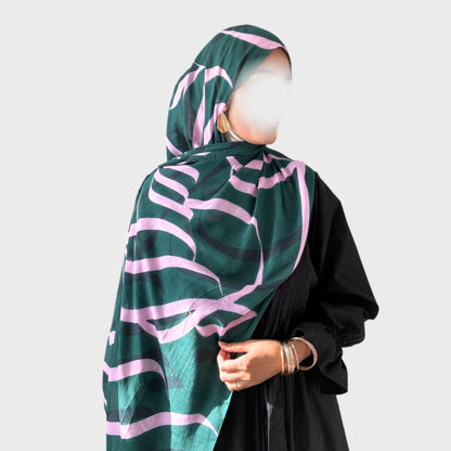 PREORDER Printed Calligraphy Modals Hijabs | Rashida
