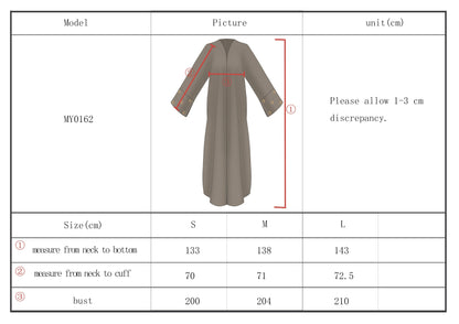 Embroidered Gold Moon & Star Abaya & Hijab Set of 2