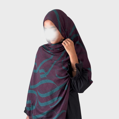 PREORDER Printed Calligraphy Modals Hijabs | Khadijah