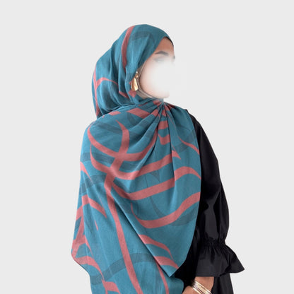 PREORDER Printed Calligraphy Modals Hijabs | Miraj