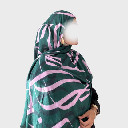 PREORDER Printed Calligraphy Modals Hijabs | Rashida