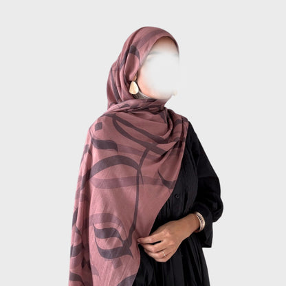 PREORDER Printed Calligraphy Modals Hijabs | Aleeza