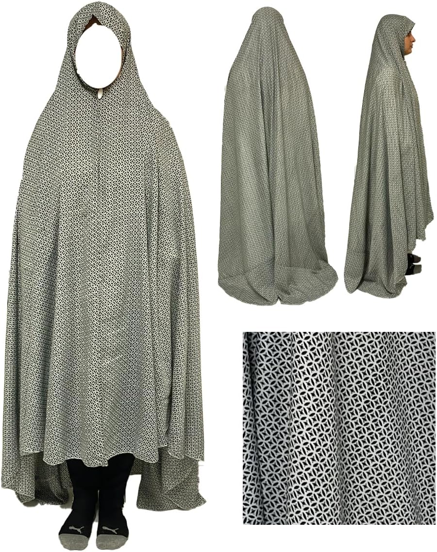 One-Piece Long Lightweight Prayer Hijab