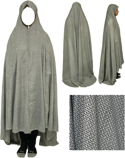 One-Piece Long Lightweight Prayer Hijab