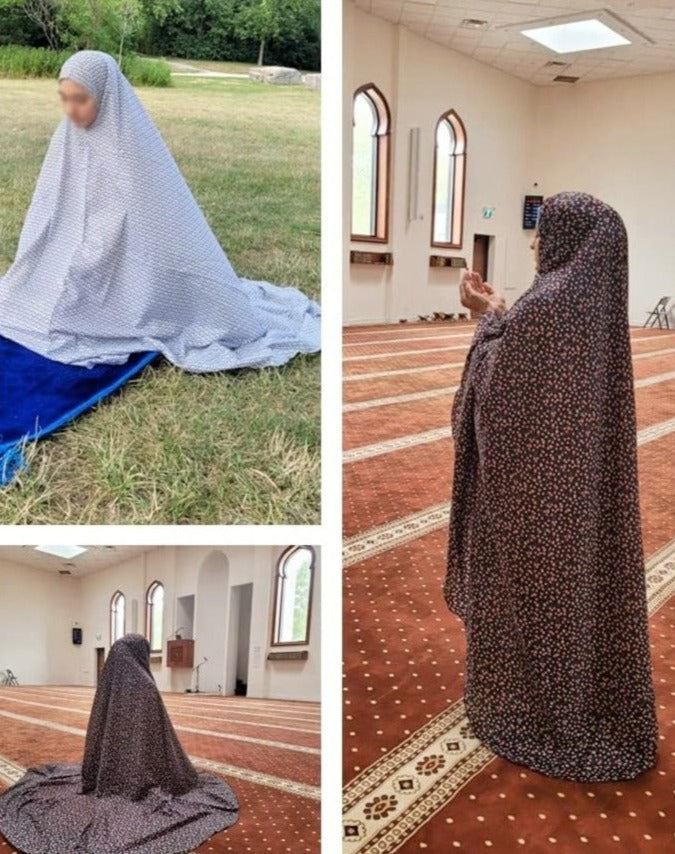 One-Piece Long Lightweight Prayer Hijab