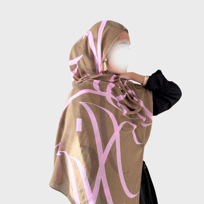 PREORDER Printed Calligraphy Modals Hijabs | Shagufta