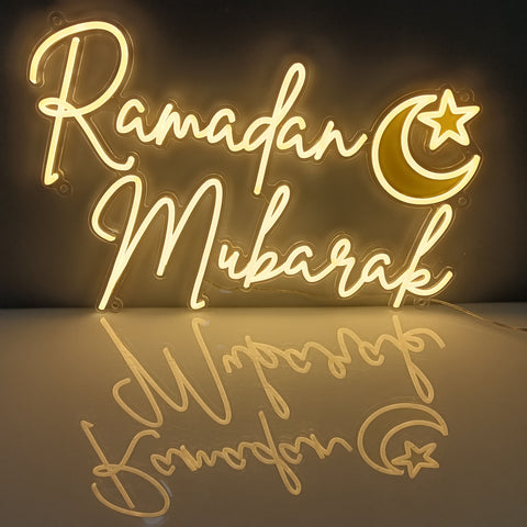 PREORDER Ramadan Mubarak Festive Warm Neon Light Eid Mubarak Neon Light Events Iftaar Party Masjid Mosque