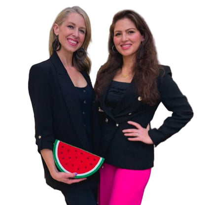 Beaded Palestinian Resistance Watermelon Purse