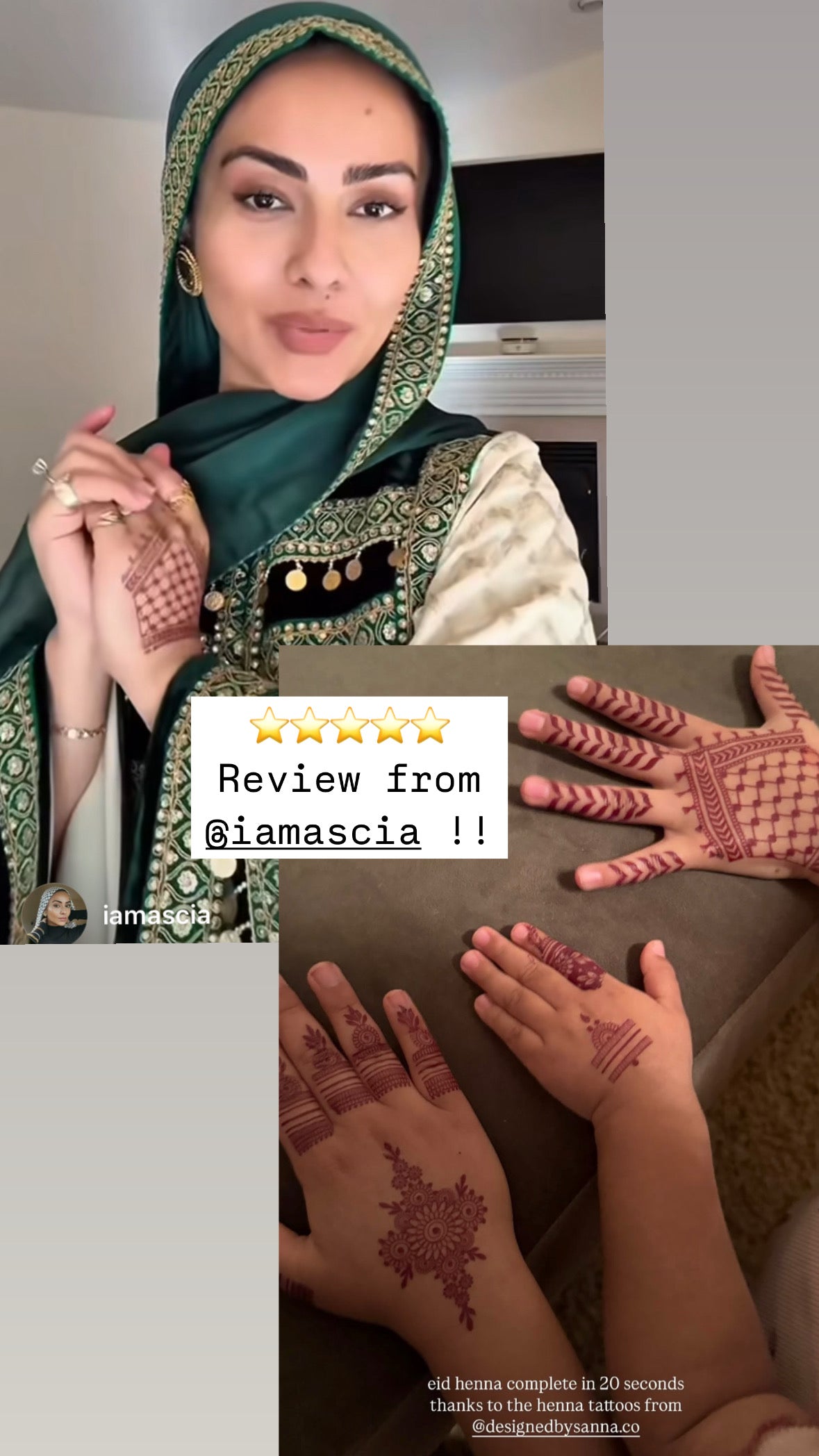 Henna Tattoo Sticker Sheets Set of 5