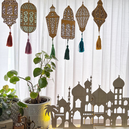 Decorative Wooden Lanterns DIY Craft Kit