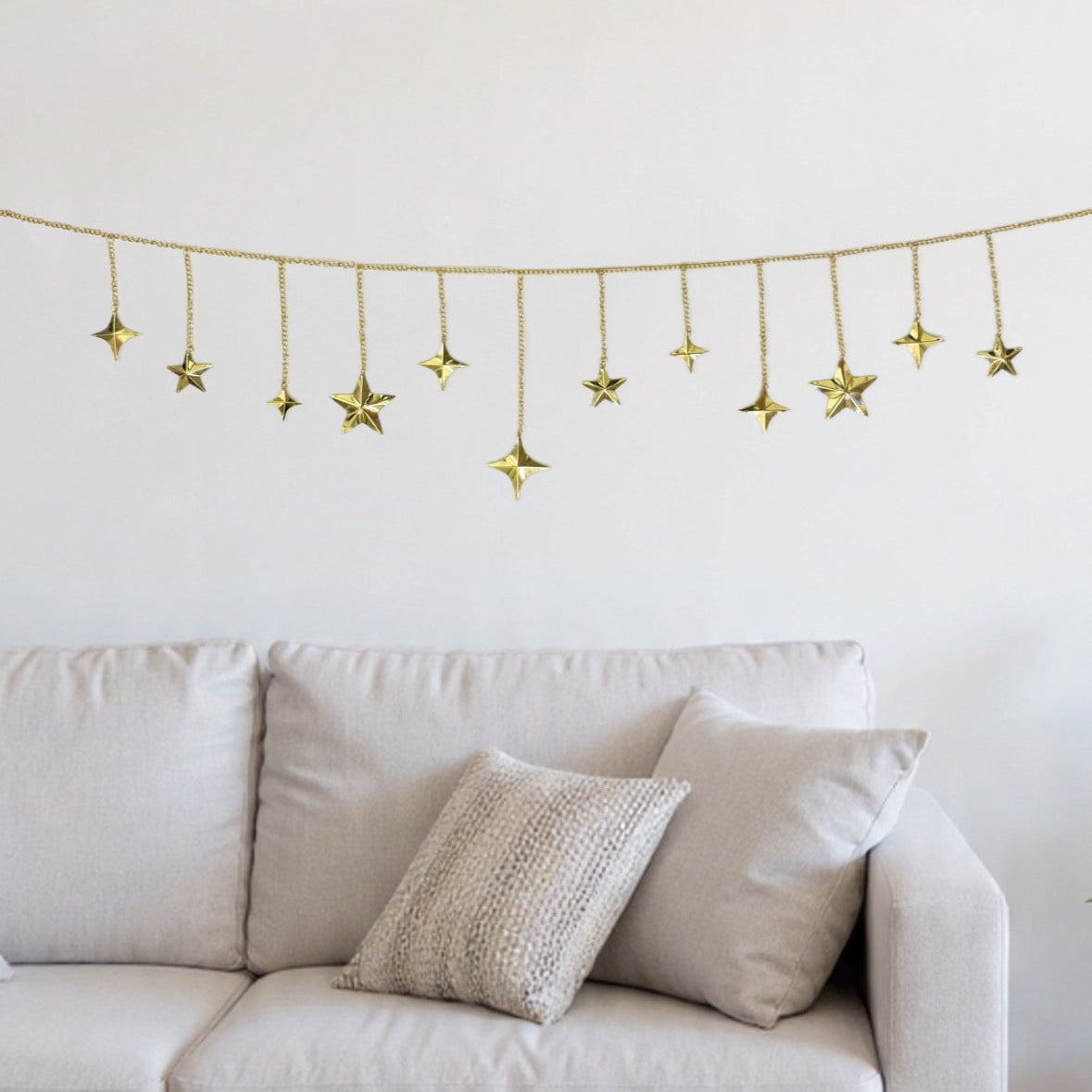 North Star & Sparkle Metal Garland