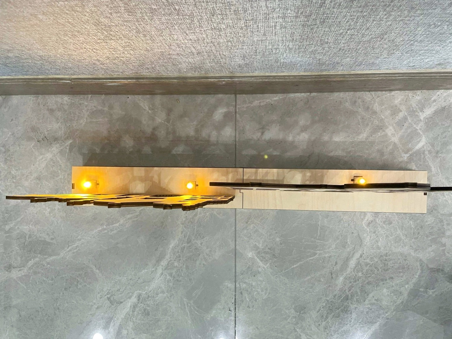 Decorative Light-up Wooden Mosque-Scape DIY Kit