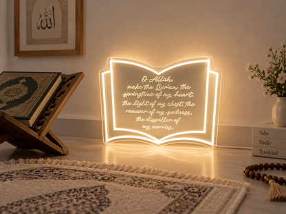 Book Of Light Dua'a Neon Light