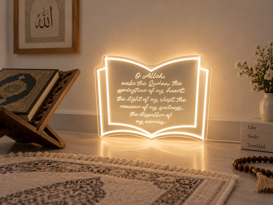 Book Of Light Dua'a Neon Light
