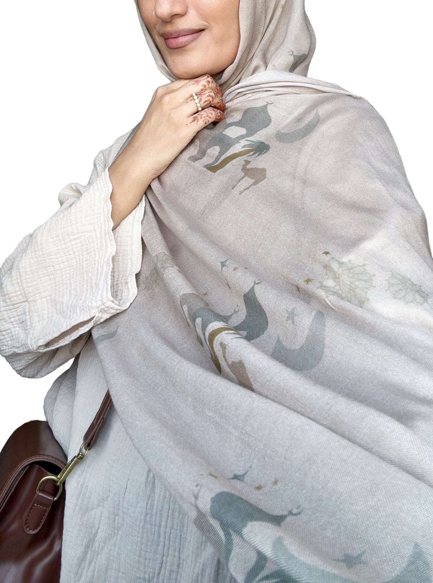 'Moon Light Worship' Lightweight Modal Hijab