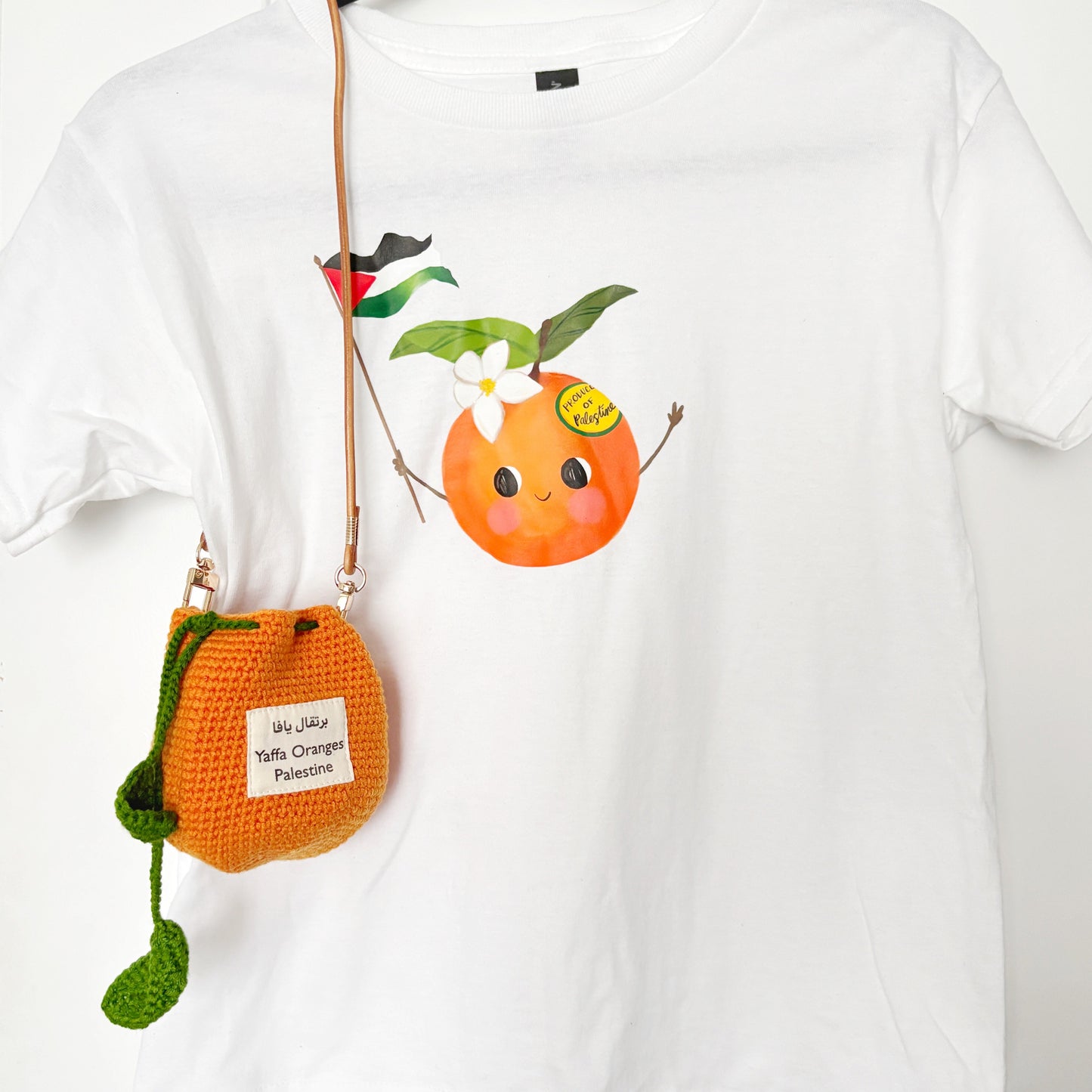 Children Yaffa Oranges Tshirt & Orange Pouch Set