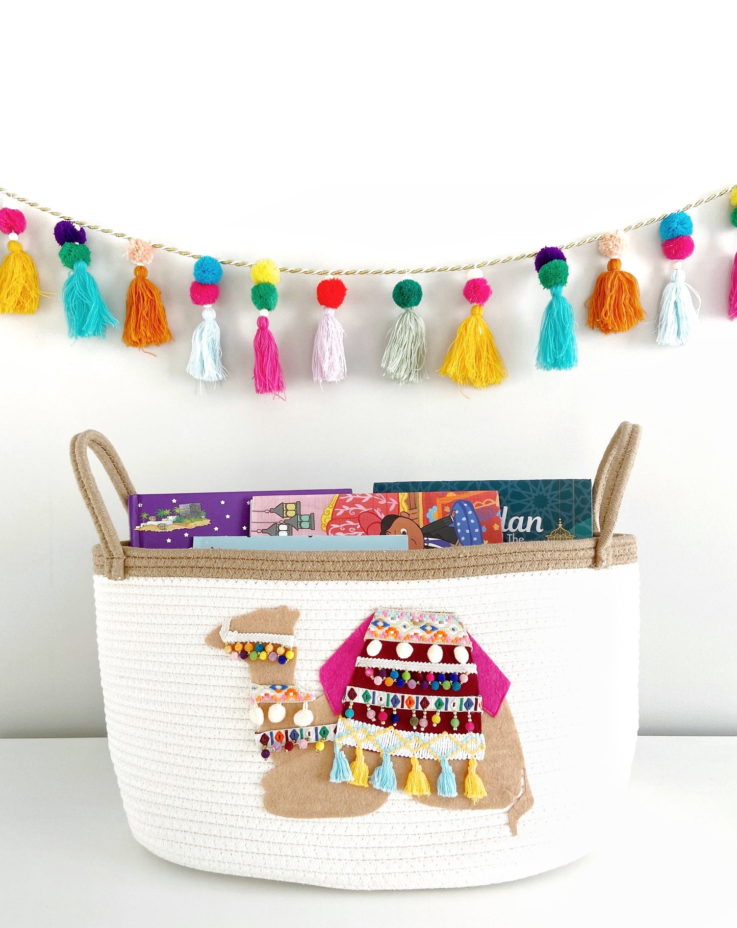 Embroidered Camel Rope Basket | Eid & Ramadan Activity