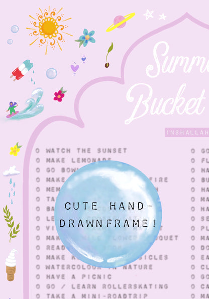Summer Activity Family Bucket | Digital Download