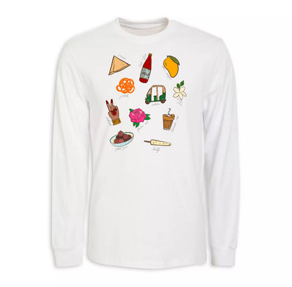 South Asian Hand-Pressed Graphic Unisex Long Sleeve