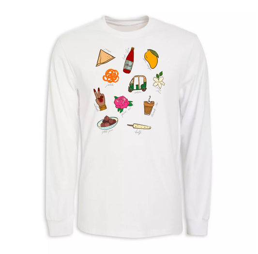 South Asian Hand-Pressed Graphic Unisex Long Sleeve