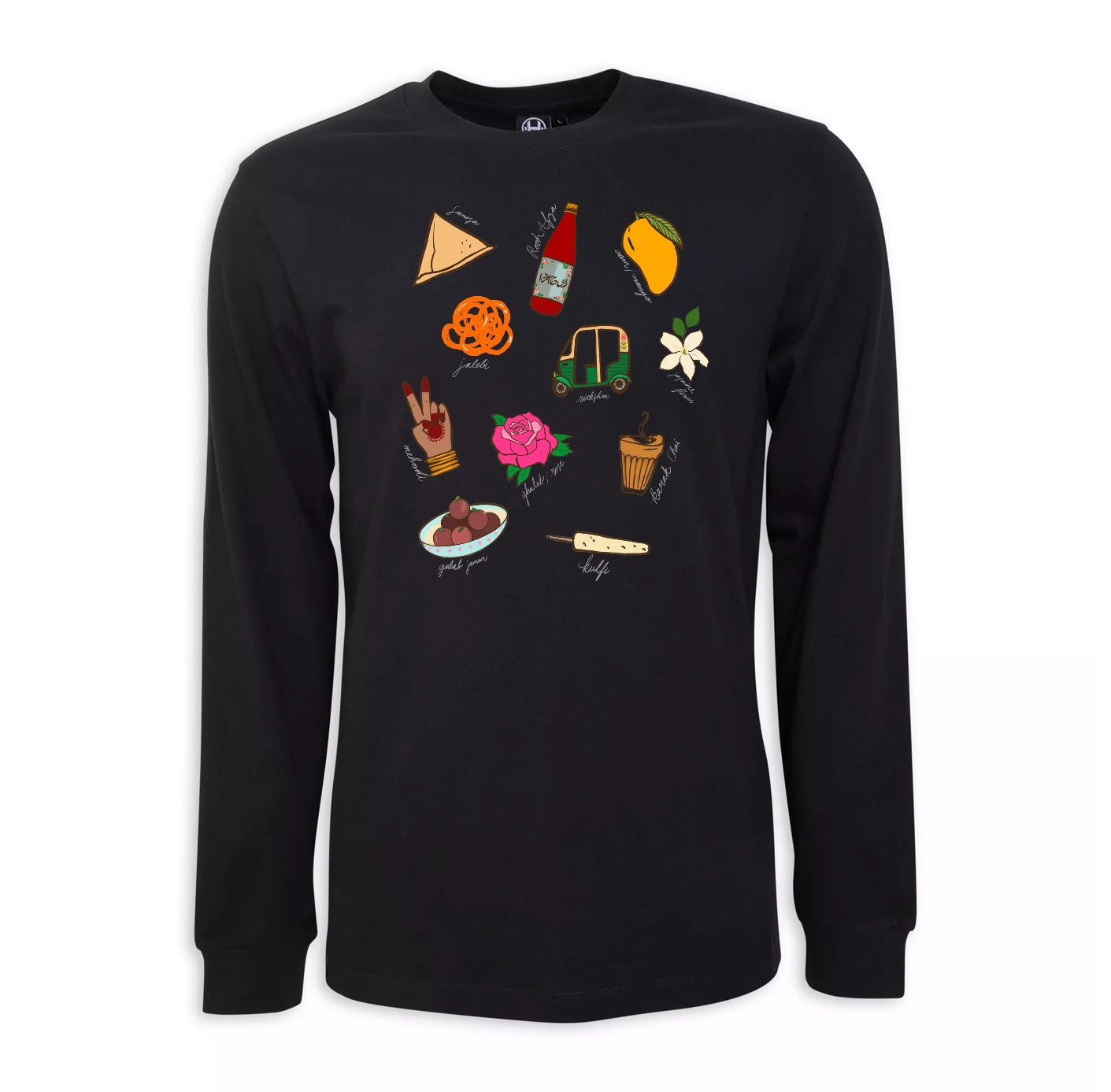 South Asian Hand-Pressed Graphic Unisex Long Sleeve