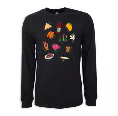 South Asian Hand-Pressed Graphic Unisex Long Sleeve