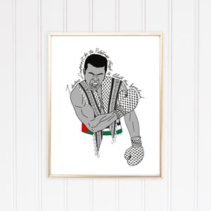 “I declare support for the Palestinian struggle” Digital Art Download